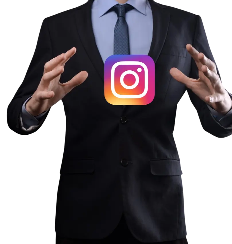 onok ukraine july 14 2021 businessman holds clicks instagram icon his hands social network global network data customer connection international network 150455 14117 Photoroom