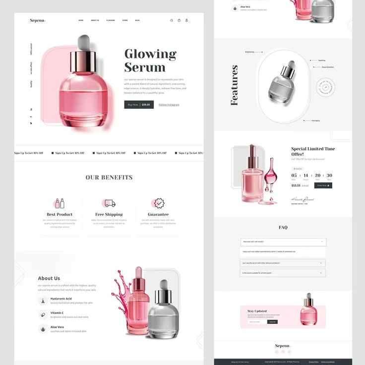 ویژگی های سایت فروشگاه عطر 